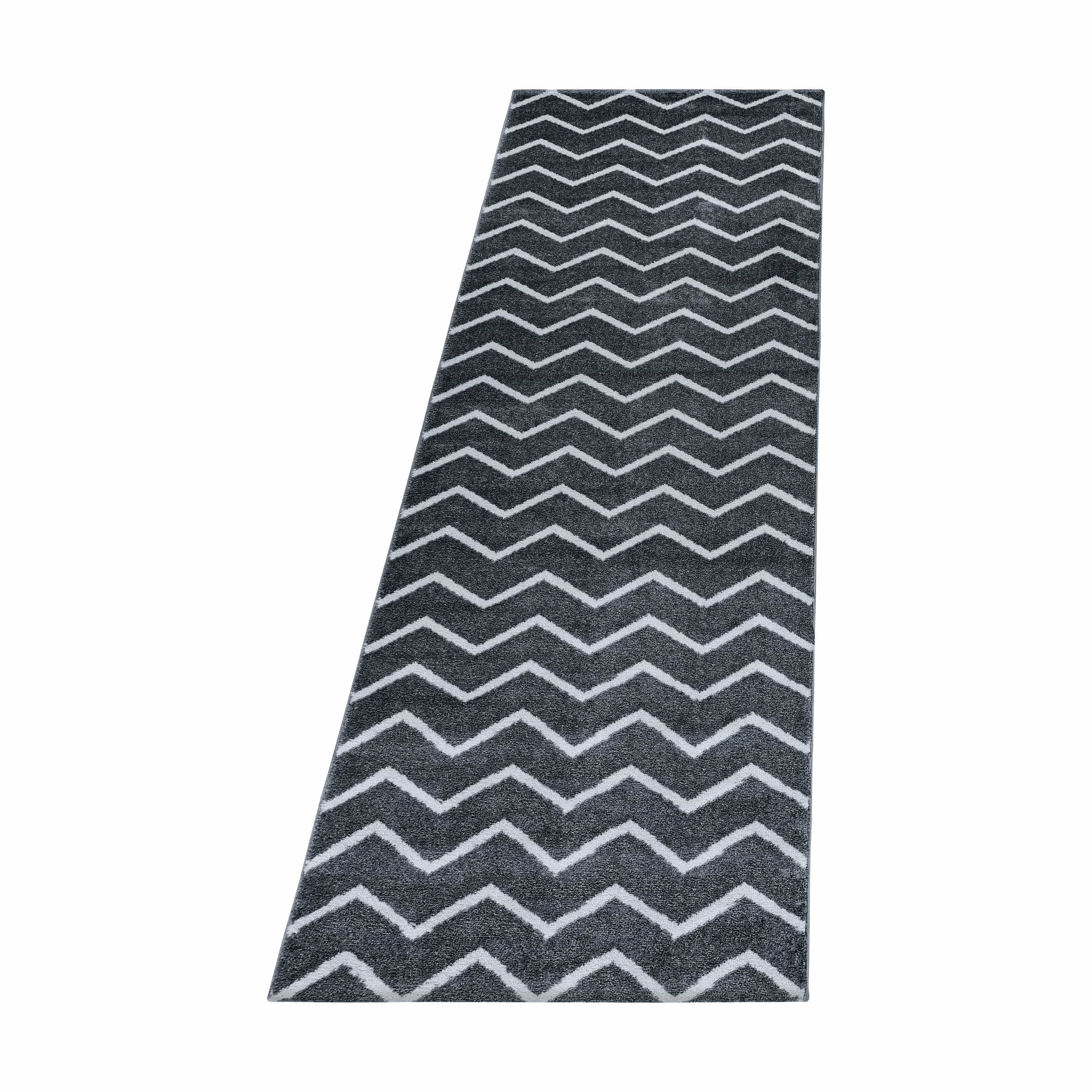 Passatoia Rio 4602 Chevron Design Grigio & AYYTPCH-RIO4602GREY-TRAVERSA