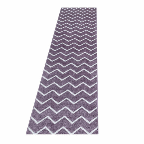 Passatoia Rio 4602 Chevron Design Violetto & AYYTPCH-RIO4602LILA-TRAVERSA