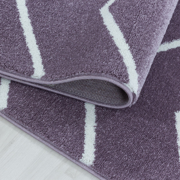 Passatoia Rio 4602 Chevron Design Violetto (2)