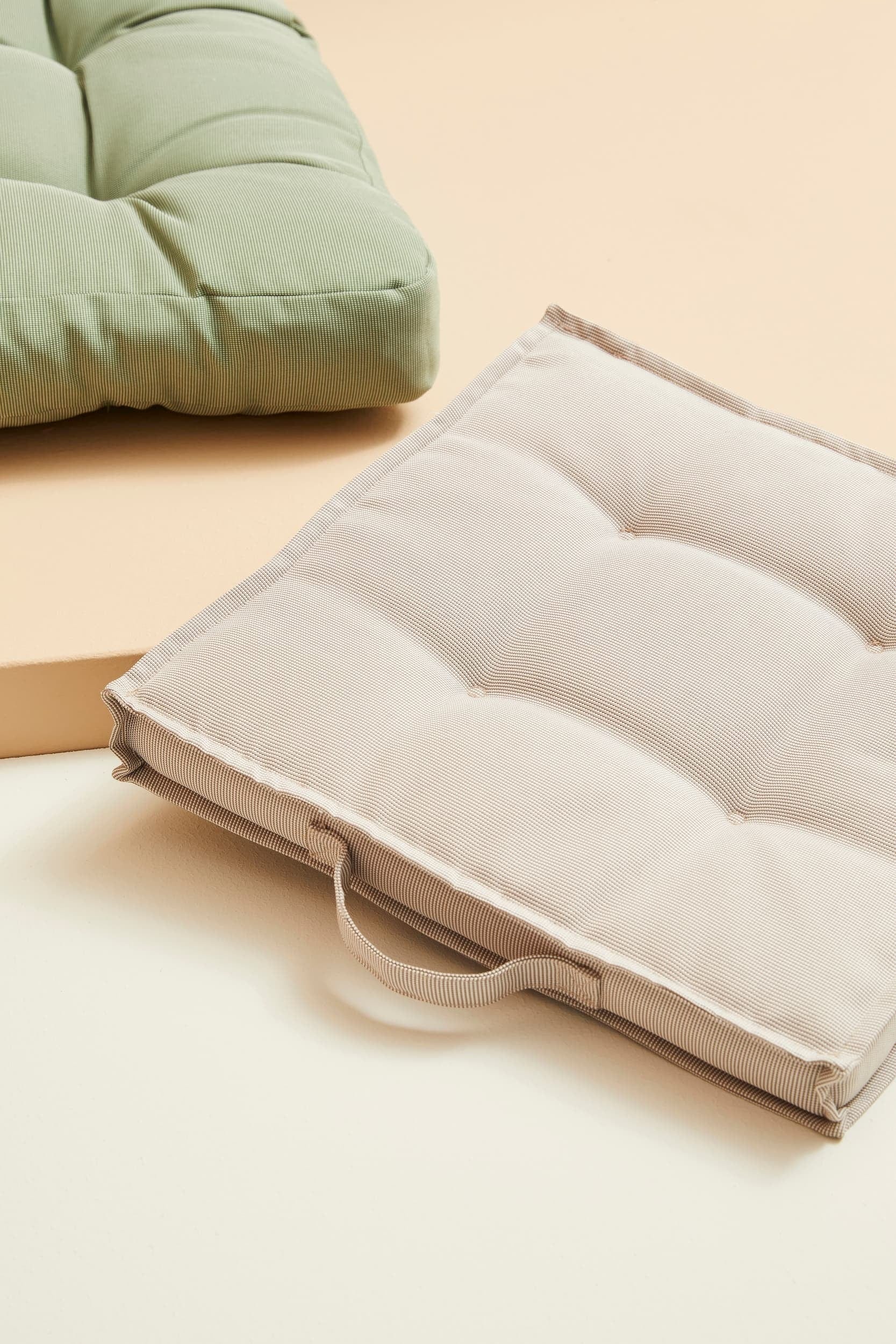 Bizzotto Perna de sezut decorativa, Zerach Square Bej, L40xl40 cm