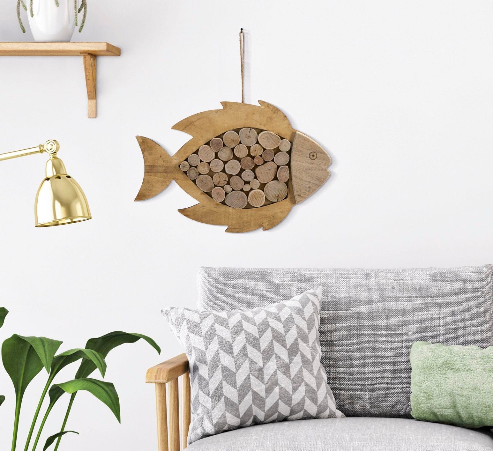 Pesce Da Appendere Nature cm 42,5x2x28,5 (4)