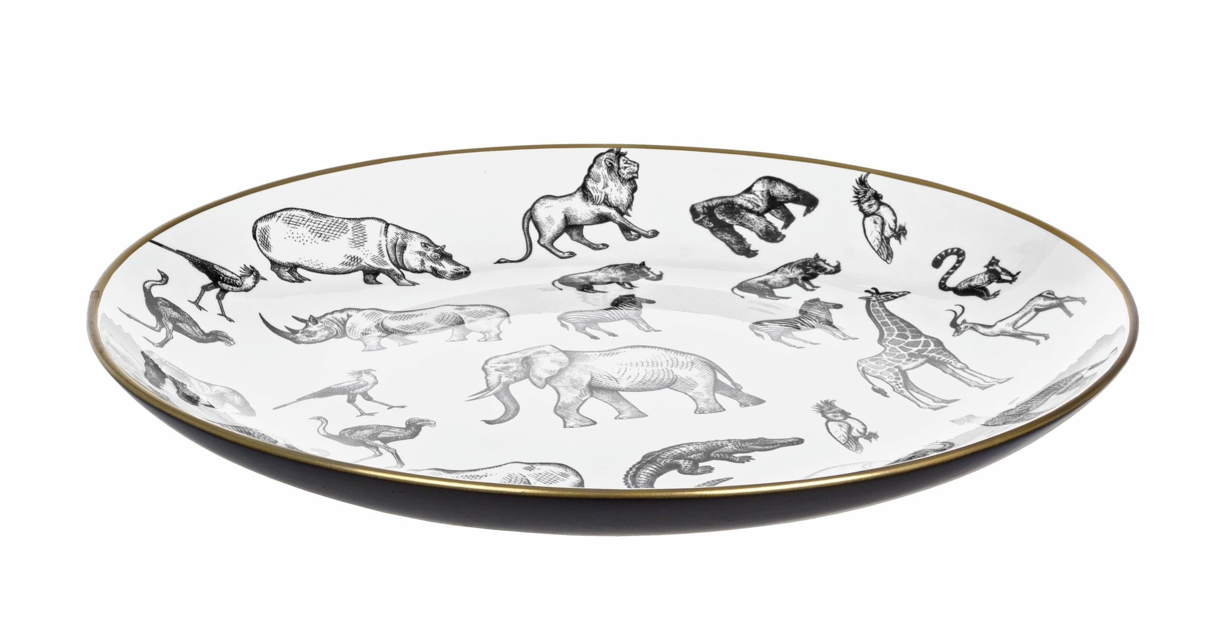 Bizzotto Piatto decorativo Africa Nero