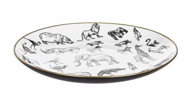 Bizzotto Piatto decorativo Africa Nero