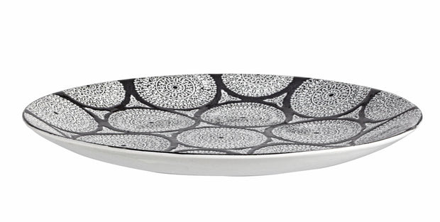 Bizzotto Piatto decorativo Antifone Bianco e Nero