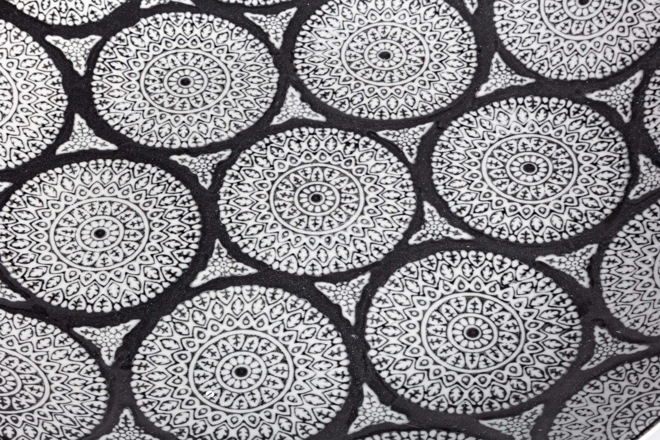 Bizzotto Piatto decorativo Antifone Bianco e Nero