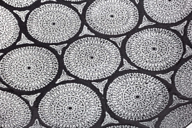 Bizzotto Piatto decorativo Antifone Bianco e Nero