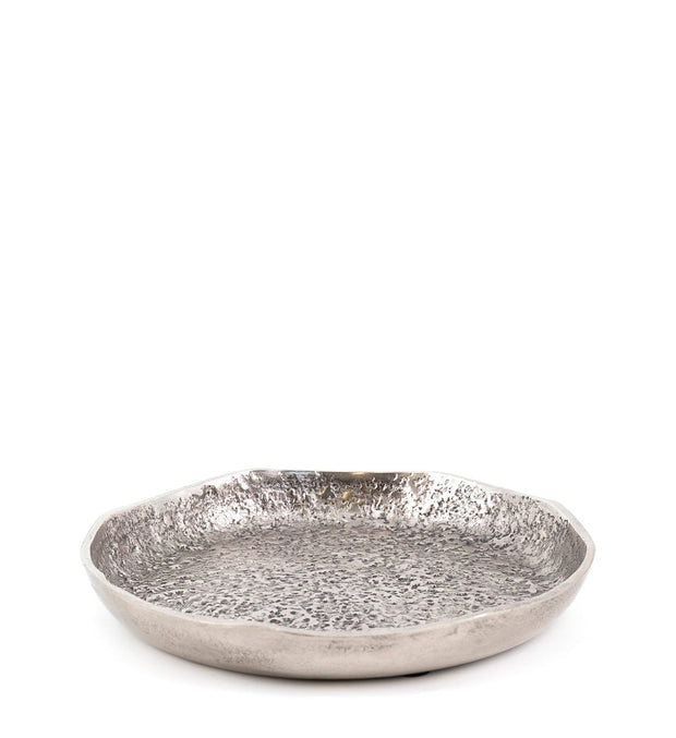 Piatto decorativo Antique Big Argento
