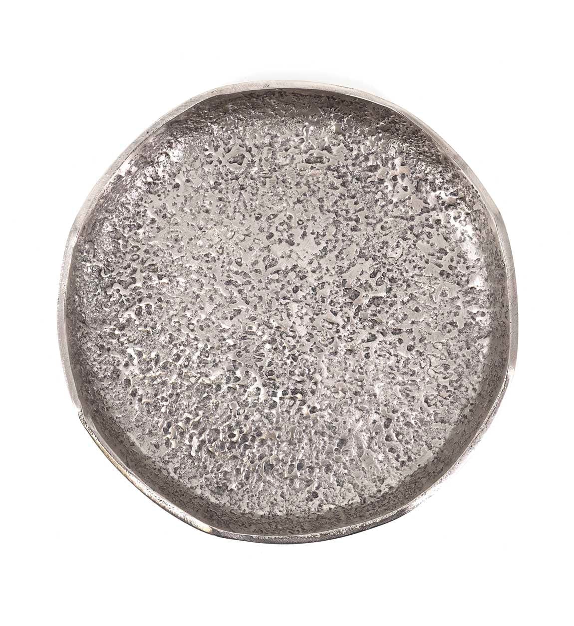 Piatto decorativo Antique Big Argento (1)