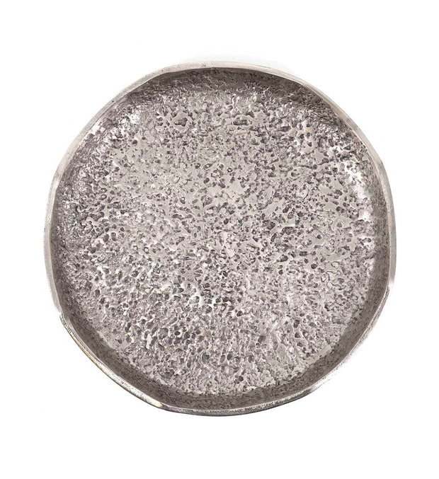 Piatto decorativo Antique Big Argento (1)
