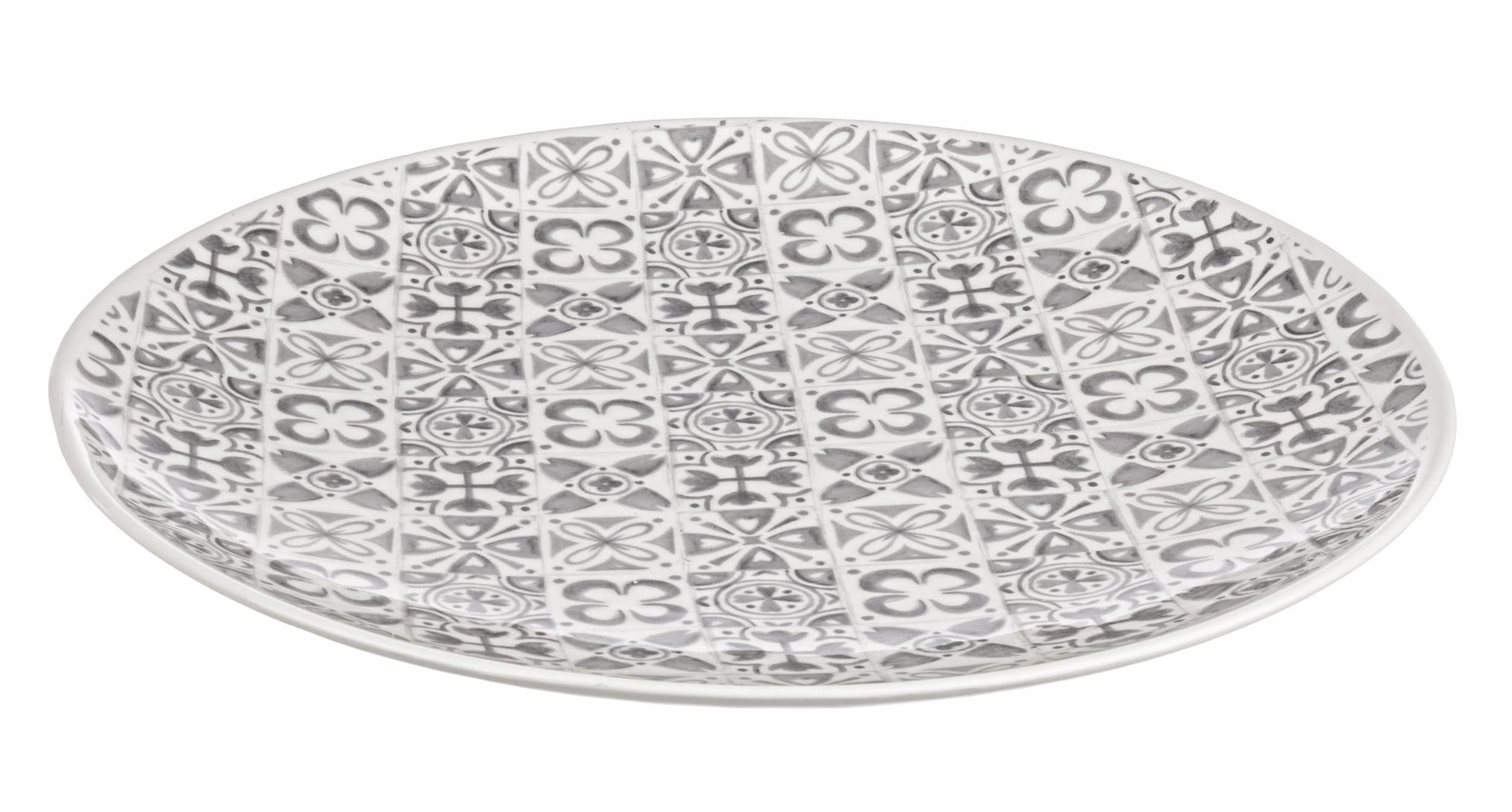 Bizzotto Piatto decorativo Ares Grigio