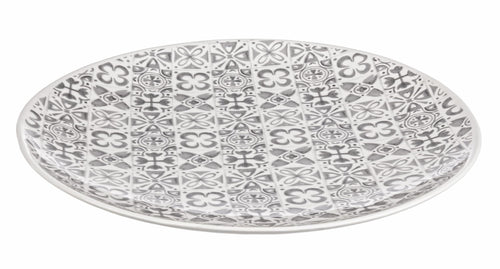 Bizzotto Piatto decorativo Ares Grigio