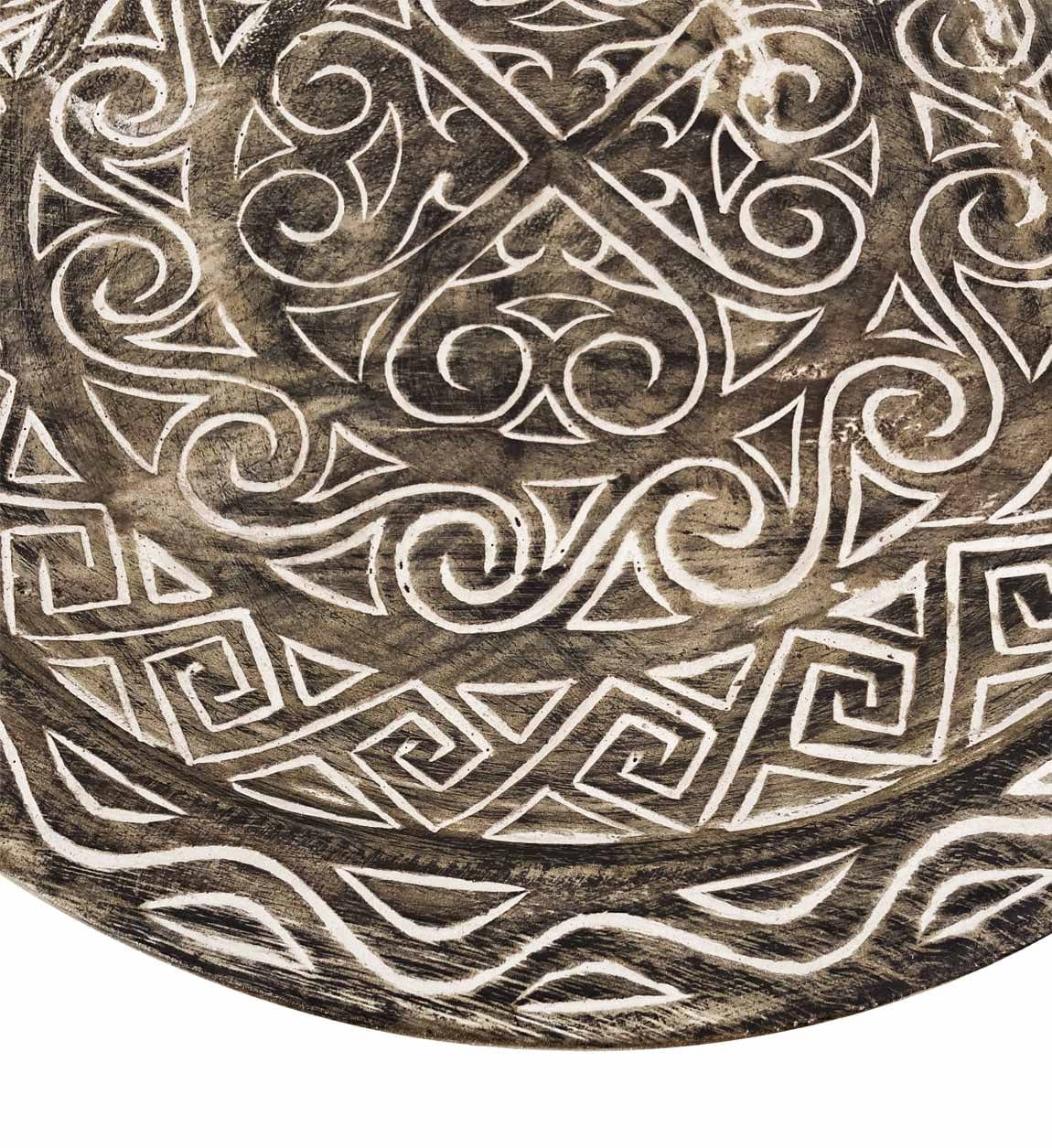 Piatto decorativo Carved Naturale (2)
