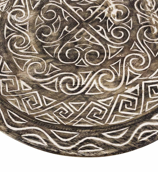 Piatto decorativo Carved Naturale (2)