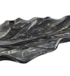 Piatto decorativo Erosi Carved Leaf Nero (1)