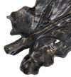 Piatto decorativo Erosi Carved Leaf Nero (5)