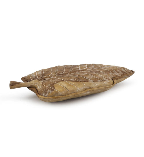 Piatto decorativo Erosi Leaf Naturale (1)