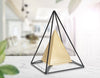 Piramide Gold C/Ferro cm 15x15x21