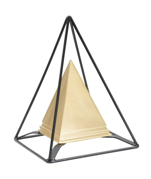 Piramide Gold C/Ferro cm 15x15x21 (1)