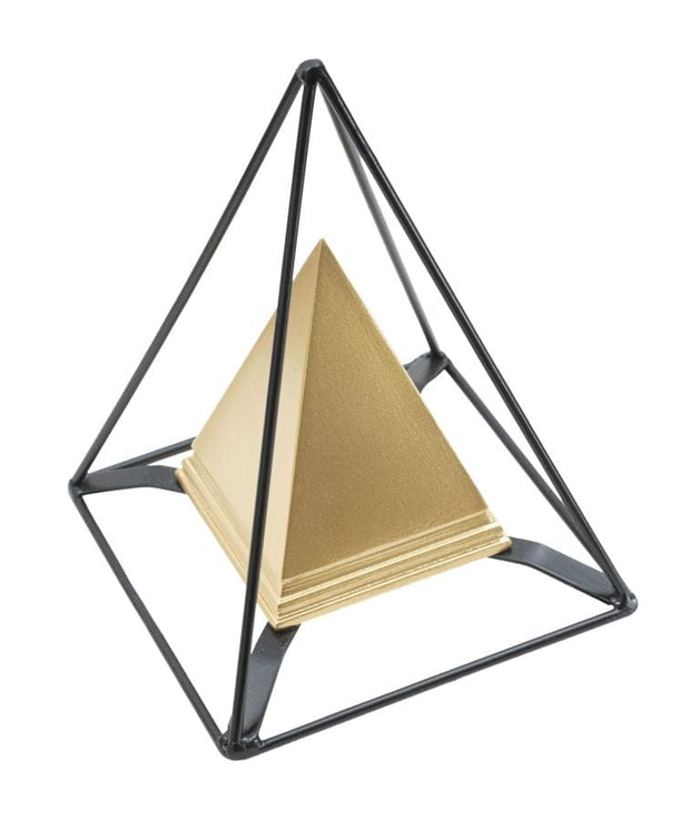 Piramide Gold C/Ferro cm 15x15x21 (3)
