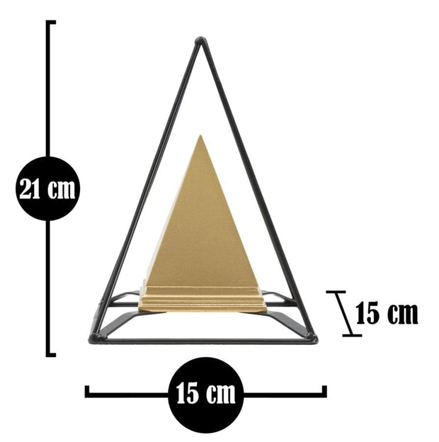 Piramide Gold C/Ferro cm 15x15x21 (6)