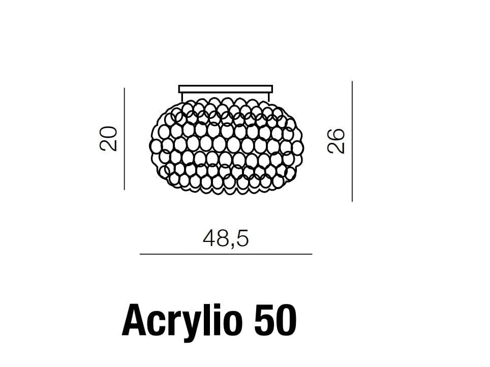 Plafoniera Acrylio 50 AZ0053 Trasparente (7)