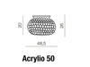 Plafoniera Acrylio 50 AZ0053 Trasparente (7)