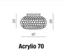 Plafoniera Acrylio 70 AZ0054 Trasparente (6)