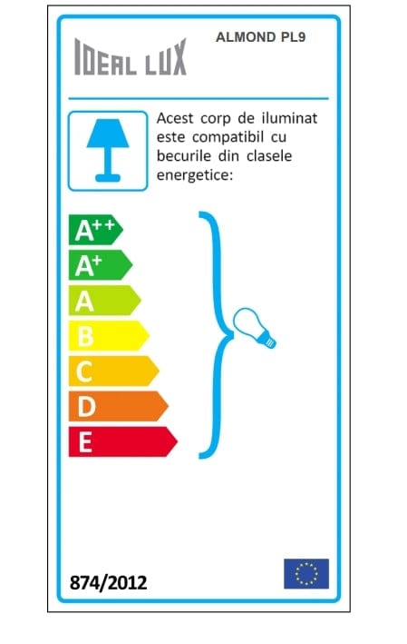 Plafoniera Almond PL9 Bianco (1)