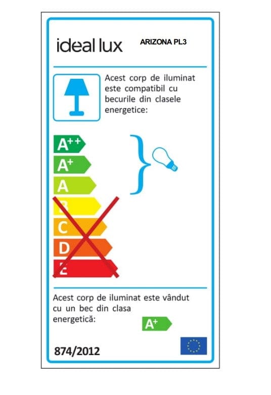 Plafoniera Arizona PL3 Bianco (2)
