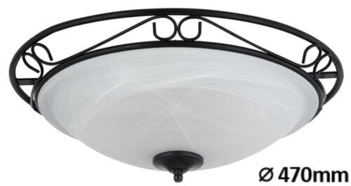 Plafoniera Athen 3723 Nero