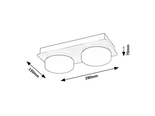 Plafoniera Attichus 75002 Nero (6)
