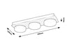 Plafoniera Attichus 75003 Nero (6)