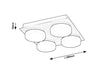 Plafoniera Attichus 75004 Nero (4)