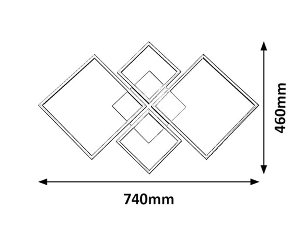Plafoniera Azra 2186 Cromo (5)