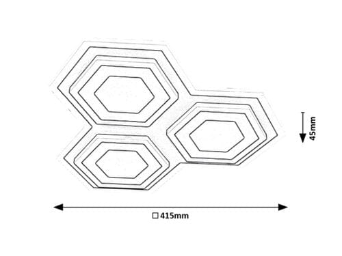 Plafoniera Bitsi 71115 Nero (14)