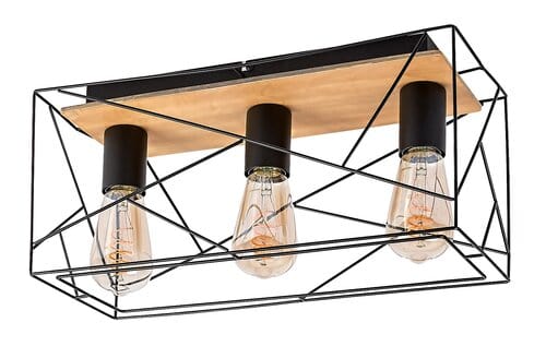 Plafoniera Boire 71023 Nero