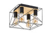 Plafoniera Boire 71024 Nero