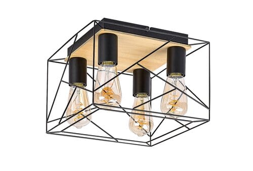 Plafoniera Boire 71024 Nero