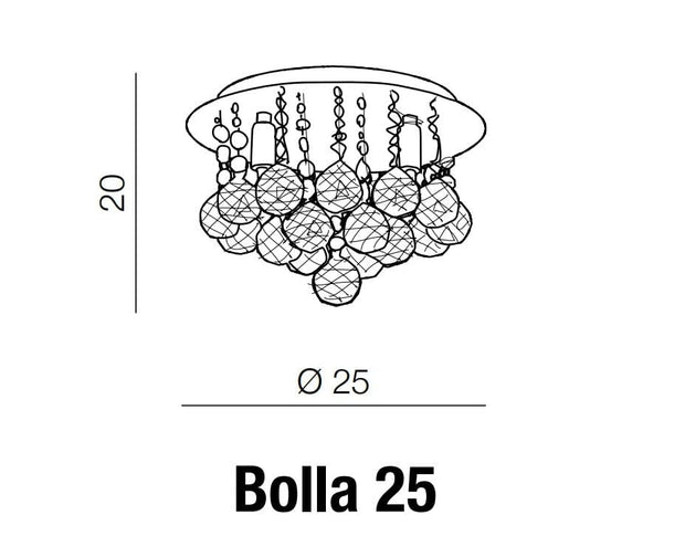 Plafoniera Bolla 25 AZ1285 Cromo (3)