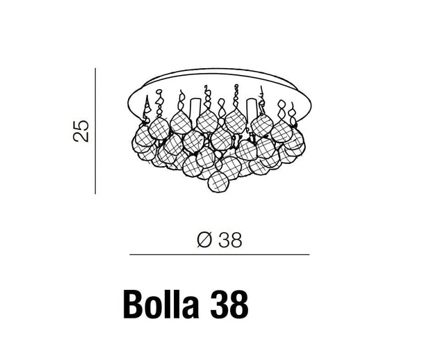 Plafoniera Bolla 38 AZ1286 Cromo (3)