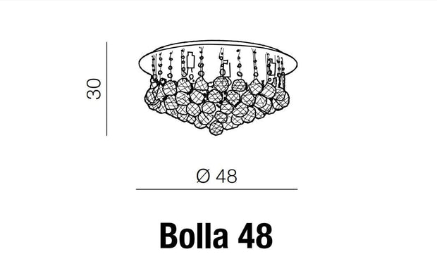 Plafoniera Bolla 48 AZ1287 Cromo (3)