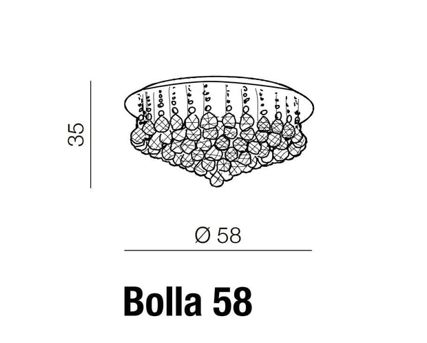 Plafoniera Bolla 58 AZ1288 Cromo (3)