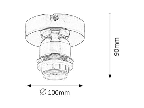 Plafoniera Bottom 1301 Cromo (1)