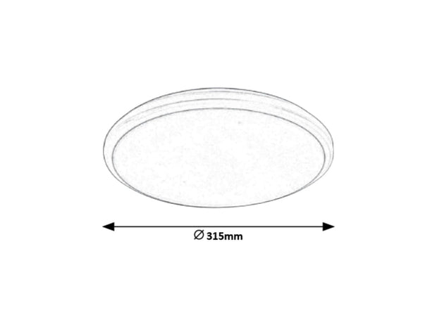 Plafoniera Brandon Small 1429 Bianco (3)