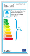 Plafoniera Carlton PL12 Trasparente (1)