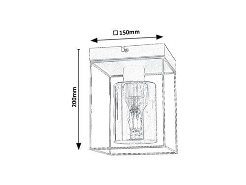 Plafoniera Chadwick 71031 Nero (4)