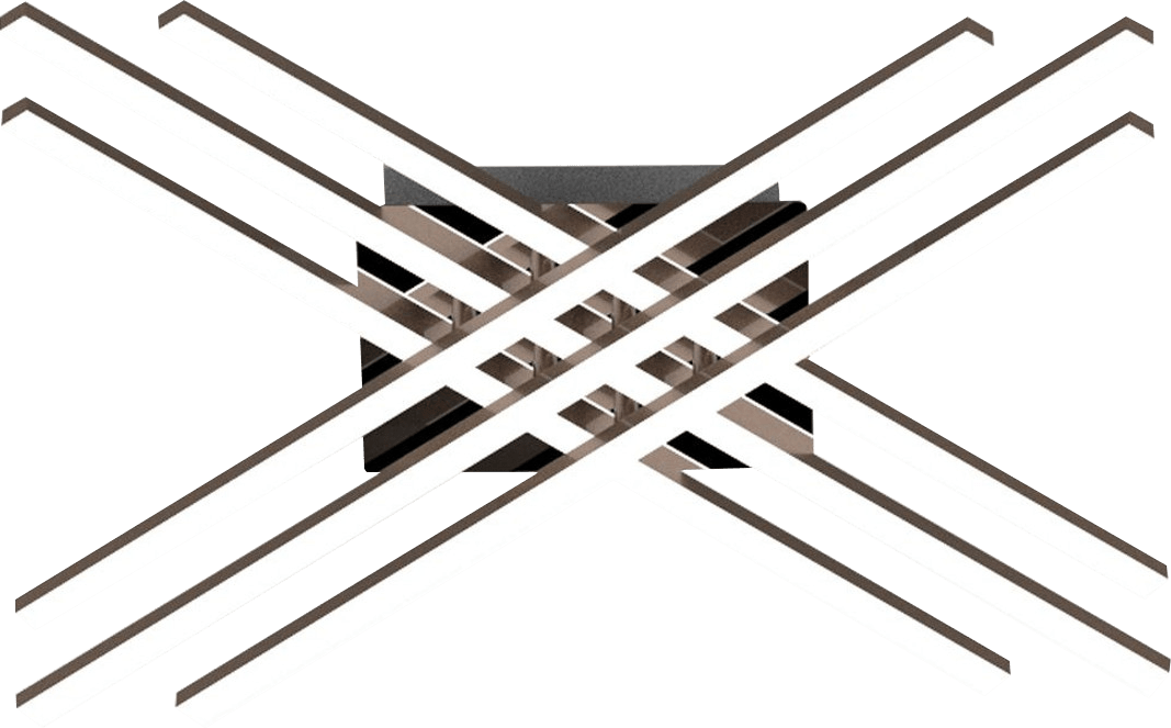 Plafoniera Cross Cromo