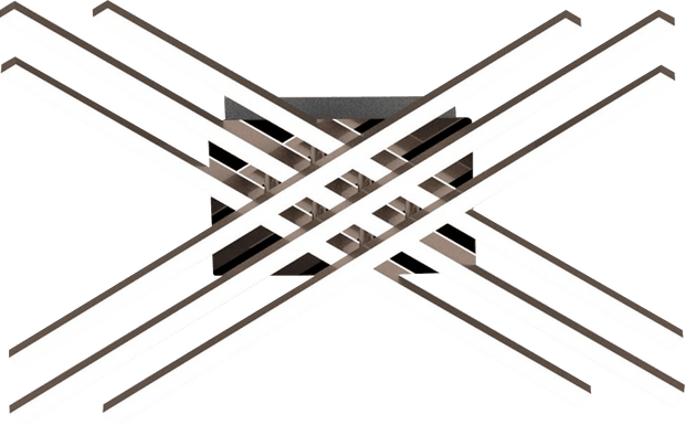Plafoniera Cross Cromo