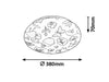 Plafoniera da bambini Hanka Flowers 3416 Multicolore (4)