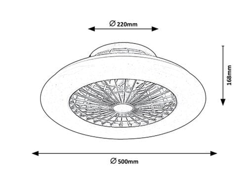 Plafoniera Dalfon 6859 Argento (10)